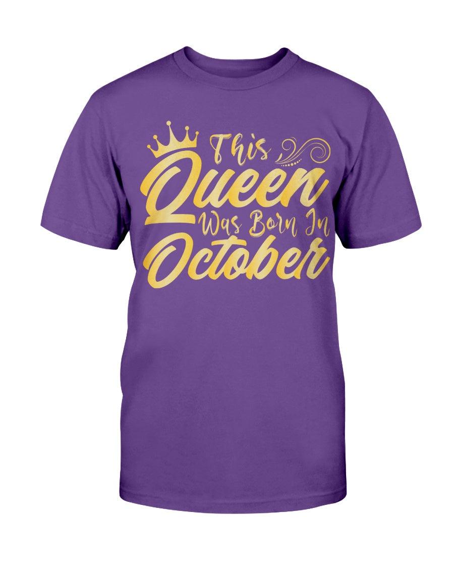 This Queen are born in October - T-Shirt - Froody Fashion