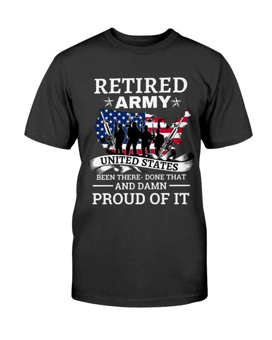 Retired Army Been There Done That US Army Veteran-United States  - T-Shirt - Froody Fashion