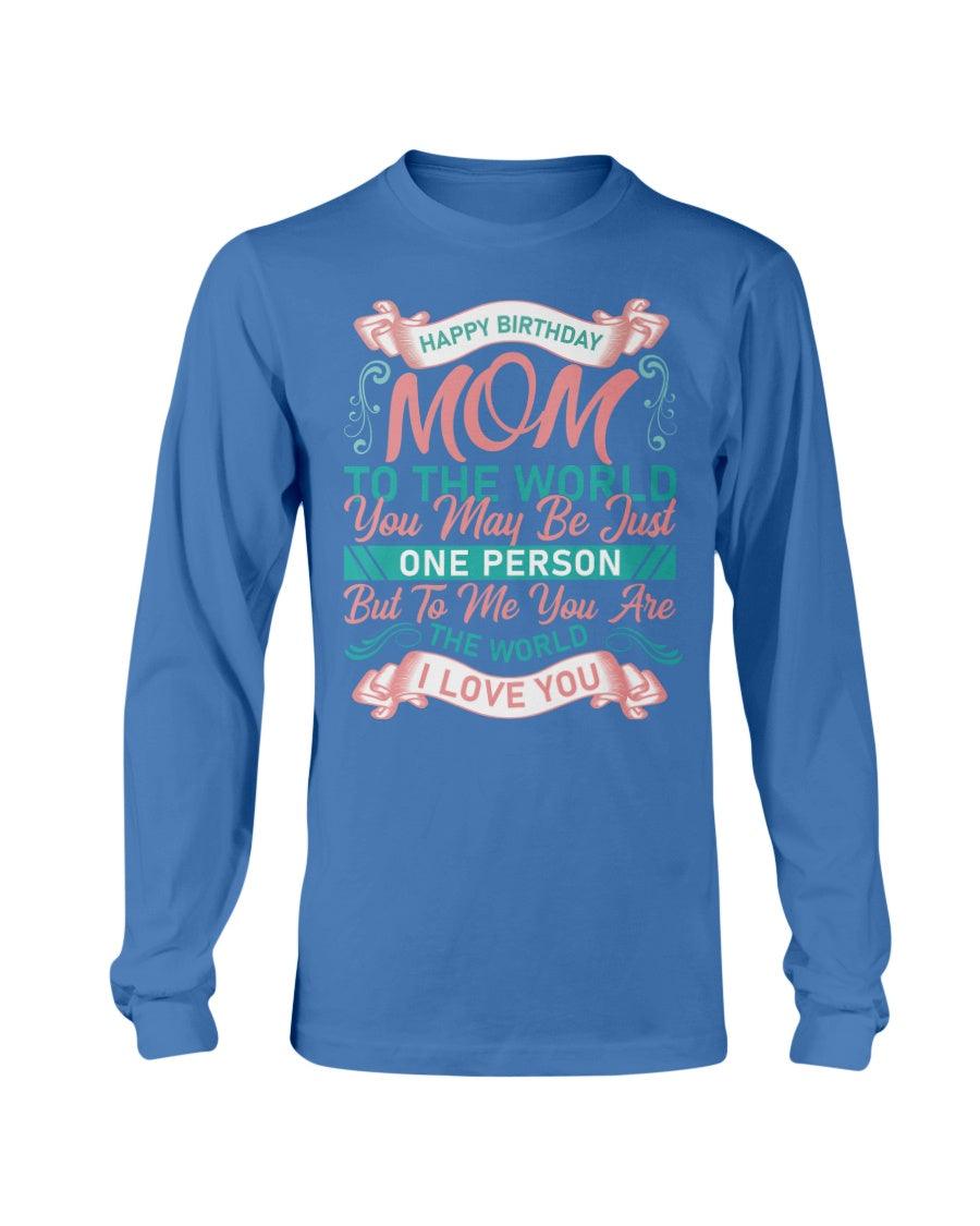 𝓗𝓪𝓹𝓹𝔂 𝓑𝓲𝓻𝓽𝓱𝓭𝓪𝔂 𝓜𝓸𝓶  Long Sleeve T-Shirt - Froody Fashion