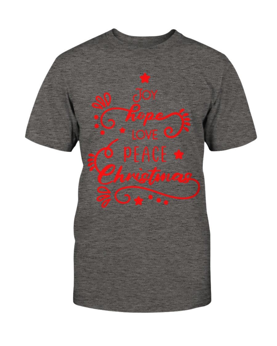 Joy Hope Love Peace Christmas - T-Shirt - Froody Fashion