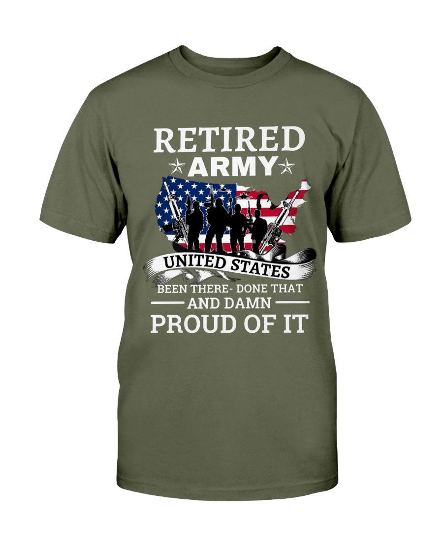 Retired Army Been There Done That US Army Veteran-United States  - T-Shirt - Froody Fashion